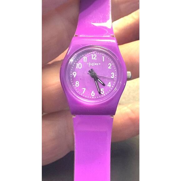 Girl's 26mm Fusion Atomic Wristware Watch, Purple Acrylic Case and Band - Picture 3 of 3